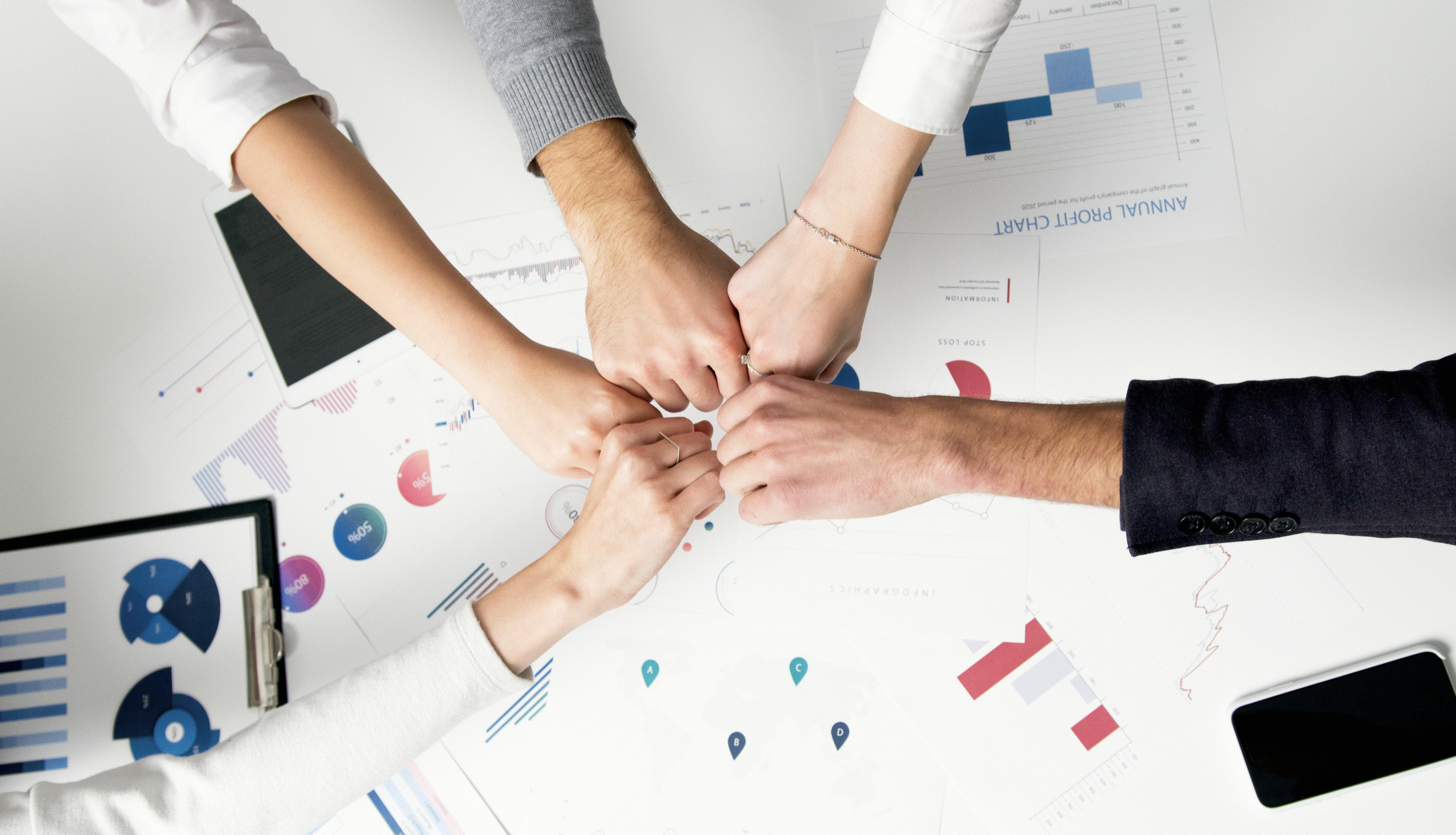 Zespół Venture 43 podczas wspólnej pracy nad projektem